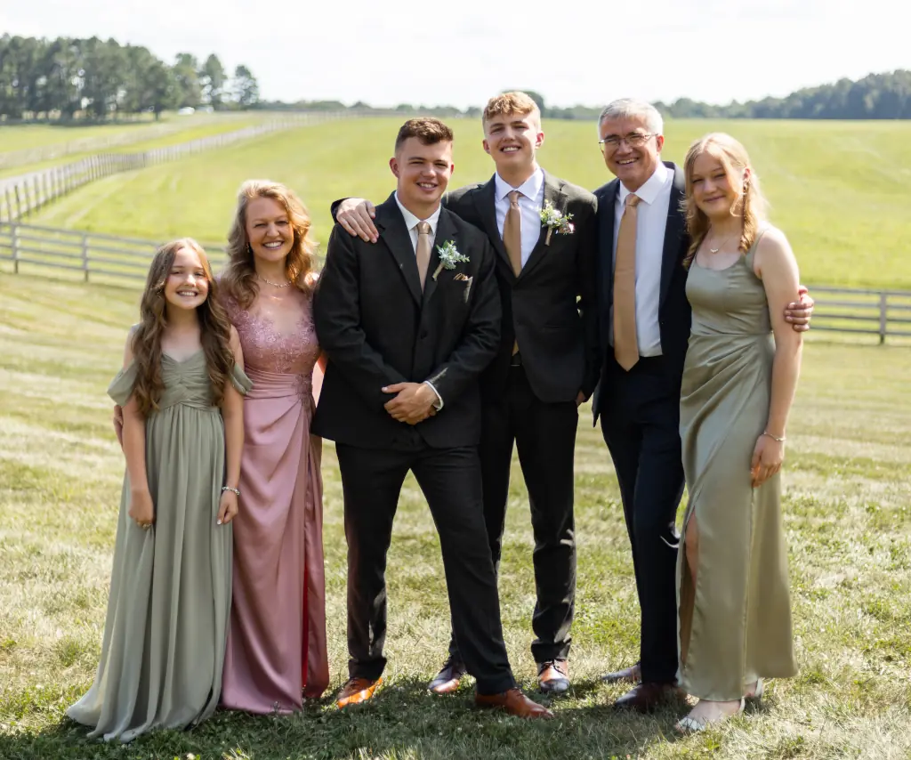 Our Immediate Family at Wedding 08 16 2025